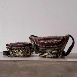 Kapital Birds Eye Boa fleece Sherpa Fannypack